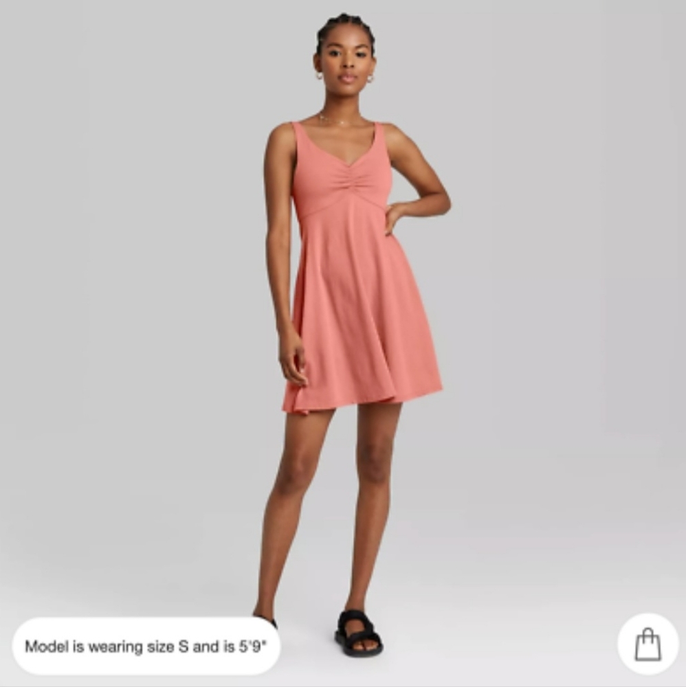 Women's sleeveless knit skater dress - size medium
